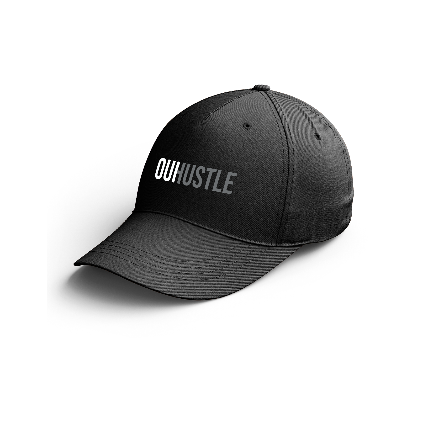 CASQUETTE NOIRE "OUI HUSTLE"